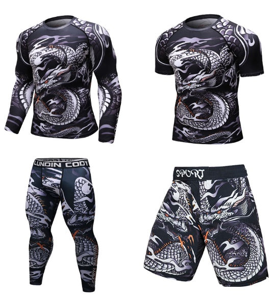 MMA Work Out Compression Rashguard Short - T Shirt