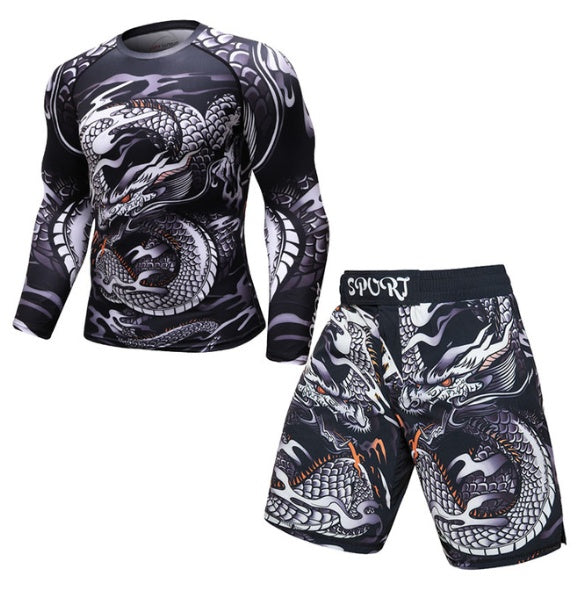 MMA Work Out Compression Rashguard Short - T Shirt