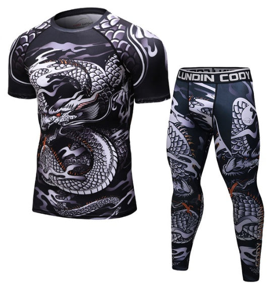 MMA Work Out Compression Rashguard Short - T Shirt