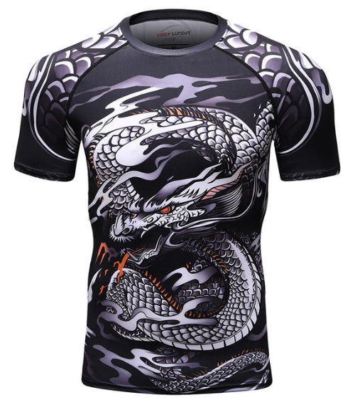 MMA Work Out Compression Rashguard Short - T Shirt