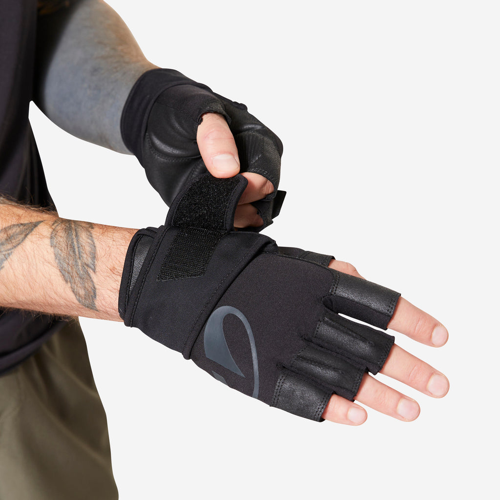 Half finger gym gloves